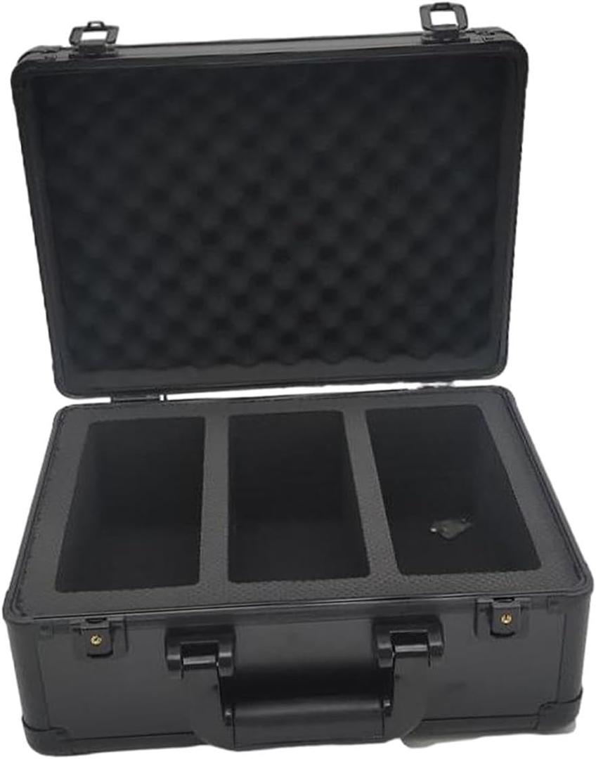 Card Storage Box for Graded Cards, Portable Case for Trading Cards, 3 Card Slots