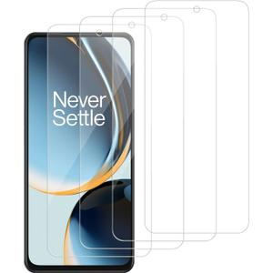 4 Pack Glass Screen Protector Compatible for OnePlus Nord N30 5G [9H Hardness]-HD Screen Tempered Glass, Scratch Resistant,Easy Install [Case Friendly]