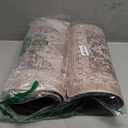 Kitchen Mats Cushioned Anti Fatigue Mats for Kitchen Floor, Non-Skid Waterproof Kitchen Rugs Padded Comfort Standing Desk Mat for Home Office Laundry Sink(Tan & Grey) (17.3" x 47 "+ 17.3" x 29 "--0.47 inches)