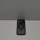 CANSHN 360 Spin Magnetic Stand for iPhone 17 Pro Max Case with Camera Control [Full Camera Protection] [Compatible with Magsafe] Translucent Matte Shockproof Protective Phone Cover 6.9" - Black