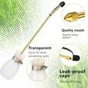 SI FANG Diatomaceous Earth Powder Duster, Bug Treatment Bulb Sprayer with Long Copper Tube, Gardening Powder Applicator, Multi Purpose Spreader for Home Indoor Outdoor Crack Crevice Insect Control