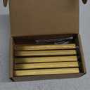 Ravinte 5 Pack 5 Inch Kitchen Square Cabinet Handles Brushed Brass Drawer Pulls for Cupboard Hardware