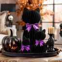3 Pcs Halloween Cat Honeycomb Centerpieces for Tables Black Halloween Cat Paper Honeycomb Decorations for Indoor Table Witch Theme Birthday Celebration Party Favor