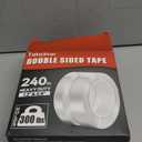 2 Rolls Double Sided Tape Heavy Duty - 240" x 1.2" & 0.8" - Removable Nano Tape for Poster Carpet Picture Hanging Strip Rug Wall Outdoor - Clear & Strong Adhesive Multipurpose Mounting Tape - 20 Feet