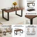 Walnut Folding Coffee Table: 35.5in Rustic Industrial Coffee Table, No Assembly Required, Modern Minimalist & Easy Storage Compact Design for Living Room, Bedroom, Home Office, Brown