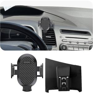 Car Phone Holder Fits for Honda Civic 2006-2011 Accessories,Thick Cases Friendly,Cell Phone Mount for 4.7-7 in Phones,360 Degree Rotation,Easy to Install