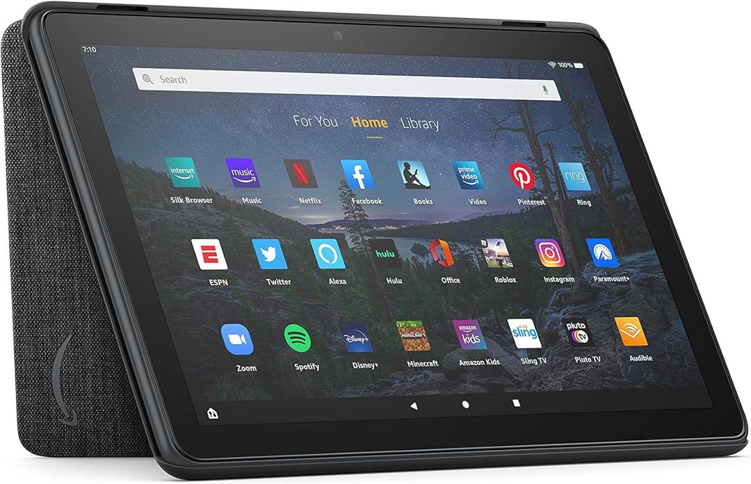 Amazon Fire HD 10 Tablet Cover (Only compatible with 11th generation tablet, 2021 release)  Charcoal Black