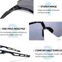 Youth Baseball Sunglasses for Boys Girls Softball Cycling Sports Sunglasses Kids Lightweight UV Protection (3pack-black+red+blue)