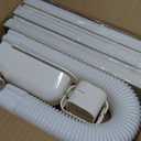 4" W 9Ft L Line Set Cover Kit for Mini Split Air Conditioners Decorative PVC Slim Line Cover for Central AC & Heat Pumps Systems Tubing Cover