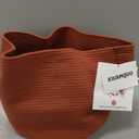 Cotton Rope Basket For Girls Boys Kids 16X14 Baby Laundry Basket Nursery Bin Round Woven Baskets Organizer For Storage Toys Blankets Shoes Clothes rustic