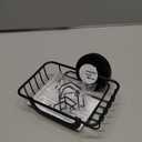 LEVERLOC Soap Holder Dish with Hooks for Shower, Bar Suction Cup Soap Tray Wall Mounted, Rustproof Stainless Steel Sponge Holder Caddy for Bathroom Bathtub Kitchen Sink, Black (1 Tier)