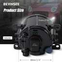 Bevinsee Front Fog Light Lamp Kit & Bulbs Compatible with Suzuki Grand Vitara 2006-2012 SX4 4Dr 2008-2012 Swift Pair Fog Light Assembly