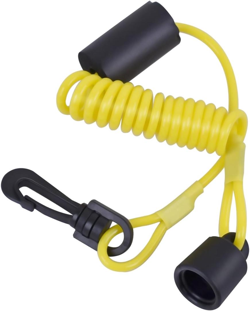 515-177-057 Ignition Key Cap & floating clip on style lanyard Compatible with All seadoo and Skidoo Models