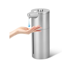 Automatic Soap Dispenser Touchless,Upgrade Adjustable Volume for Thick and Thin Liquid Battery Hand Soap Dispenser,Dish Soap Dispenser Kitchen Bathroom,Auto Soap Dispenser Hands Free Silver