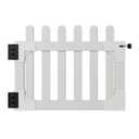 Newport Vinyl Picket Gate with Stainless Steel Hardware 31in H x 42in W