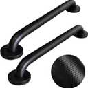 24 Inch Handicap Grab Bars, 2 Pack Stainless Steel Grab Bar for Bathtubs and Showers, Wall Mount Safety Shower Grab Bars for Seniors Injury Elderly, Matte Black Knurled