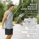 Crossrope Get Lean Set - Weighted Jump Rope- 1/4 LB and 1/2 LB Ropes - Slim Handles