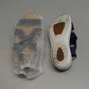 mysoft Women's Comfortable Walking Sandals Air Cushion Sport Slingback Elastic Band Platform Shoes (8.5, Navy)