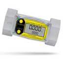 CGOLDENWALL 1.5-inches Water Meter Turbine Fuel Flow Meter Digital Flowemeter for Diesel Kerosene, Flow Rate Metering Range 10-73.5 GPM, Al-Alloy Made