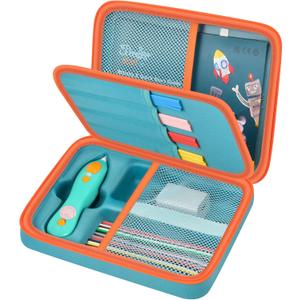 casmilee Case Compatible with 3Doodler Start+ Essentials 3D Pen Set, Art Activity Set Storage for Educational STEM Toy, Hold Plastic Filaments Strands- Green