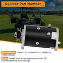 47559475001 Golf Cart Starter Generator Compatible with Kohler ECH440 for Subaru EX40 Engine 2015-2018 Gas Models,4T 12V Pedal Start Car Starter with Pulley Replace 105190101,475594750-01