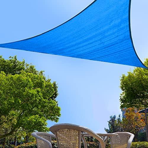 Garden EXPERT 20'x20'x20' Sun Shade Sail Sand Large Triangle Canopy Sail Shade Cloth for Patio Garden Outdoor Backyard