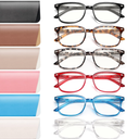 NOVIVON 6 Pack Reading Glasses for Women, Reading glasses men, Blue Light Blocking Readers, Computer eye glasses, Cheaters, +2.5