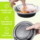 SHOPDAY Meal-Prep-Containers-35 Pack 24 oz Plastic-Food-Storage-Containers-with-Lids, Disposable-Food-Prep-Containers-Microwave-Safe, Meal-Prep-Bowls-Reusable, To-Go-Contianers-for-Lunch