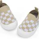 BACSAC Baby Toddler Shoes Boys Girls Infant Lightweight Breathable Walking Sock Sneakers, Camel, 6-9 Months