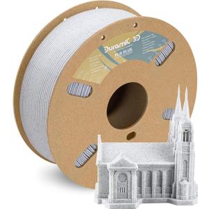 DURAMIC 3D PLA+ Filament 1.75mm 1Kg Marble, PLA Plus Filament 1Kg Spool(2.2lbs) Tougher and Stronger, Dimensional Accuracy Probability +/- 0.02mm