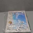 citari Beach Bathroom Canvas Wall Art, Coastal Palm Tree Pictures Wall Decor 3D Window Art Blue Sea Starfish Seagull Painting Print Tropical Ocean Decor Artworks Framed for Living Room Bedroom 16"x12"