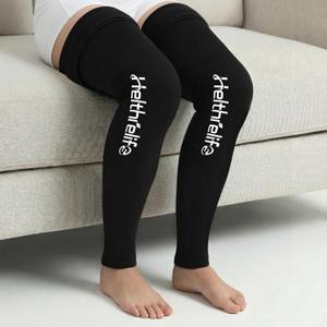 2-Pack Entire Leg Ice Pack Wrap with Strap and Cutting-Edge Cooling Gel for Cold Therapy, Full Leg LCE Pack for Muscle Soreness & Pain from Foot, Calf to Thigh After Post-Surgery