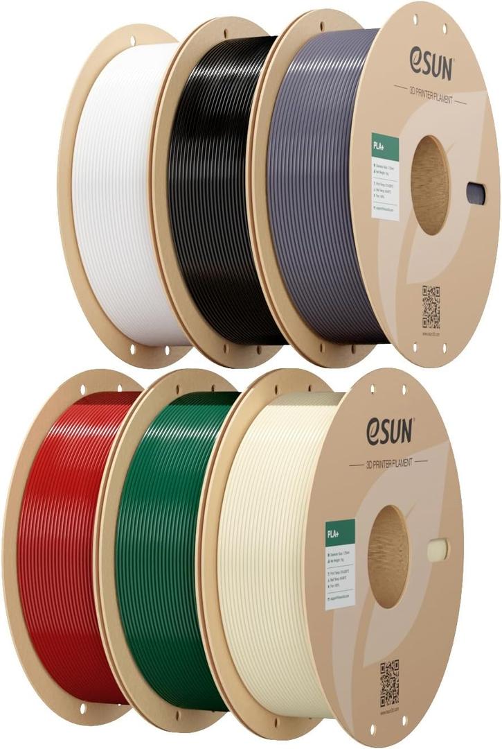 eSUN PLA+ Filament 1.75mm 1KG*6 Bundle Set, 3D Printer Filament