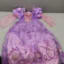 Lingway Toys Girls Princess Dress Up Costume:Rapunzel Dress For Girls,Light Up Halloween Snow Queen Princess Dress, 5-6years