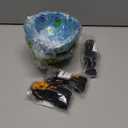 ZOOJOY Size 2 Soccer Ball, 2 Pack Cartoon Balls with Pump Mesh Bag, Planet & Dinosaur Toddler Boys Toys for 1 2 3 4 5 6 Years Old, Trendy Sensory Boys Girls Gifts for Indoor Outdoor Play Balls (Green,Blue)