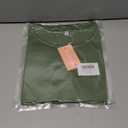 PLOKNRD Beach Dress Women Summer Tshirt Short Sleeve Party Flowy Coverup, Army Green-L