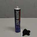 5200 Marine Sealant - Fast-Cure, High-Bond, UV-Resistant Underwater Marine Adhesive Sealant for Boats, Hulls, Decks, and RVs - with Gloves, Nozzle, White 10 oz