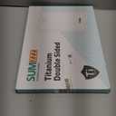 Titanium Cutting Board for Kitchen, Cutting Board Double Sided Food Grade, Pure Titanium/PP, Easy to Clean Large Size 1611 (15.6"L x 10.8"W, Silver)