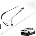 Antenna Kit Assembly Manual Type with Antenna, Ornament, Nut & Base Compatible with 2005-2015 Toyota Tacoma, Replaces OEM #86300-04070, 86309-04110, 86396-04040