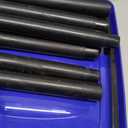 Wakeman Portable Trash Bag Holder  Collapsible 13-Gallon Garbage Bin for Indoor/Outdoor Use, Camping, Recycling, and Parties  Durable Plastic Trash Can Outdoors (Blue)