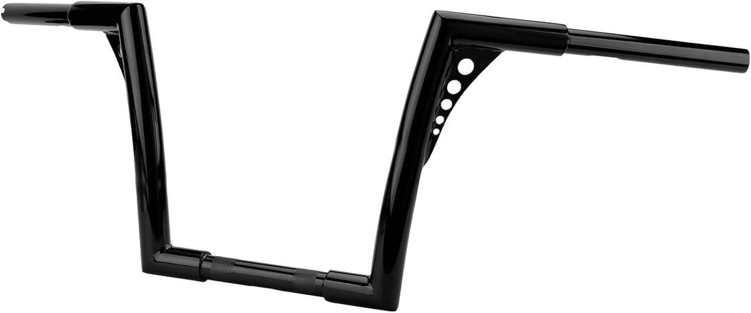 12" Rise Handlebar Ape Bar 1-1/4" Motorcycle Handle Bar Replacement for Harley Davidson Sportster 1984-2022 Road King 1994-2022 Road Glide 1998-2013 Softail 1984-2024 Dyna 1993-2017, Black