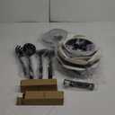 CAROTE 17Pcs Pots and Pans Set Non Stick, Cookware Set Detachable Handle, Nonstick Induction Kitchen Sets Non Stick with Removable Handle, RV Cook Ware, Oven Safe, Black