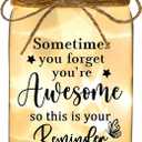 Birthday Gifts for Women - You are Awesome Mason Jar Night Lights for Woman Thank You Inspirational Encouragement Cheer Up Gift for Friend Coworker Nurse Teacher Retirement