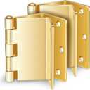 Handicap Brass Expandable Door Hinges - Offset Hinges for Doors - 3 Pack
