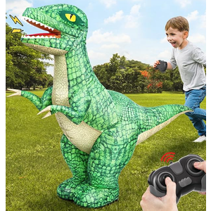 Remote Control Inflatable Dinosaur Toy for Kids,Electric Toy Dinosaur with 360°Rotation,Forward & Backward,Rechargeable Walking Dinosaur Toy for Boys Kids Age 6-8 8-12 Birthday Gifts