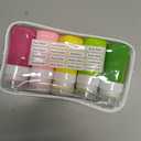 INSFIT Travel Bottles for Toiletries, TSA Approved 2oz Travel Size Containers, BPA Free Leak Proof Squeezable Silicone Tubes for Shampoo Conditioner Lotion Soap with Labels