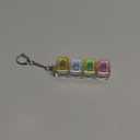 2 PCS Keyboard Fidget Toy, Keyboard Fidget Keychain 4-in-1 Keyboard Decompression Button Finger Clicker Toys, Keychain Button Stress Relief Fidget Gifts to Relief Stress (Transparent)