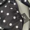 AI'MAGE Women's High Waisted Bikini Sets Tummy Control Swimsuits 2026 Two Piece Bathing Suits Color Block Halter Swim Suits (Black With White Dots)