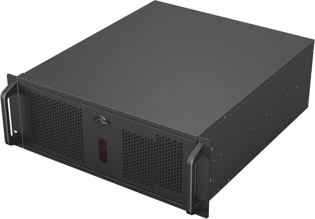 Rosewill 4U Rackmount Server Chassis | Expands to 12 x 3.5 HDD | Massive ATX & PCIe Compatibility | 2X 120mm PWM Fans + 2X 80mm PWM Fans | USB 3.2 Type-C | RSV-R4012