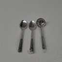 3-Piece,Stainless Steel Serving spoons set with Slotted Spoon, Serving Spoon and Perforated Spoon, soup ladle,kitchen cooking serving utensils set cooking spoon